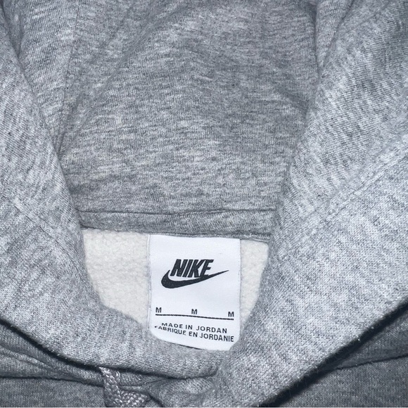 Nike Tech Light Heather Grey Fleece size M Pullover Athletic Wear Sweatshirt - Picture 4 of 6